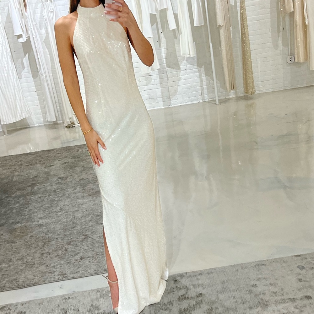 Galvan sequin gown